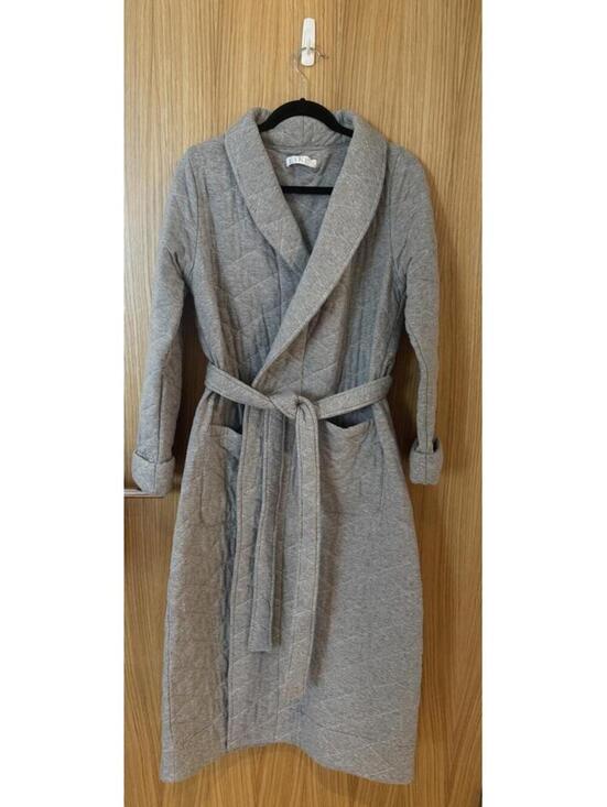 Lake Other - NWOT LAKE Quilted Robe Heather Gray 100% Cotton XS
